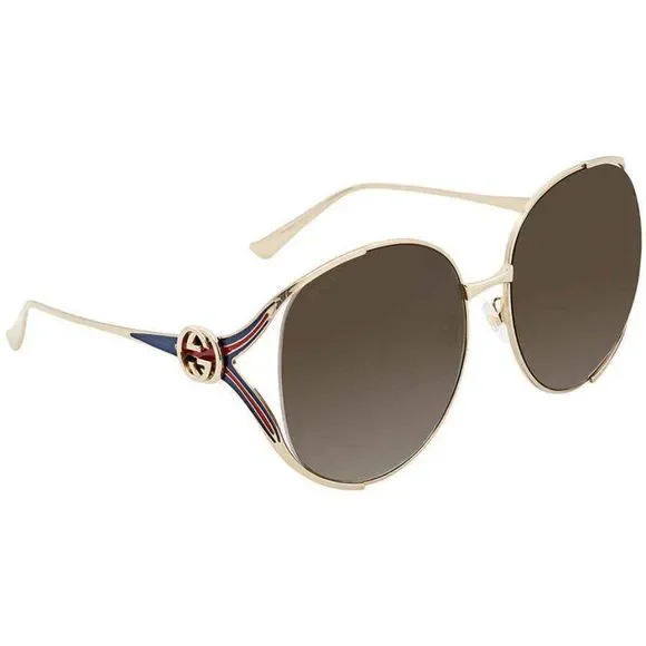 Gucci | Accessories | New Gucci Brown And Gold Round Womens  display picture 3
